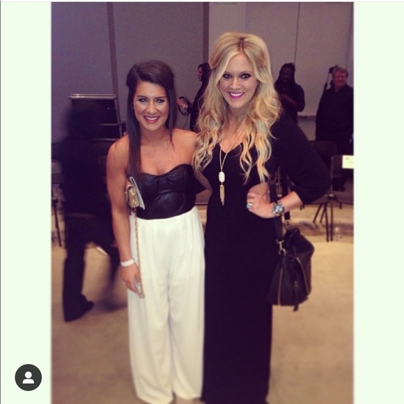 Black leather corset jumpsuit - Picture 1 of 8